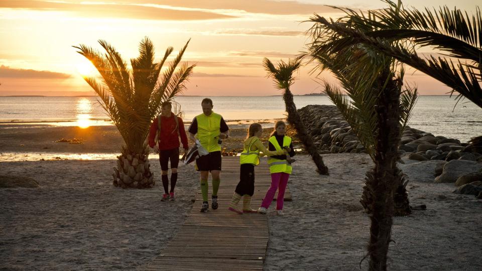 Solopgangen ved Palmestranden er målet - tiden er lidt ligegyldig. Arkivfoto: Jan Pedersen