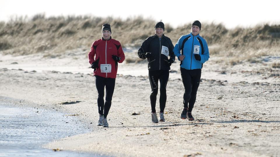 Rico Eiersted, Christian Bak og Kent Jørgensen, tre af ?løbetosserne bag Coast to Coast-løbet på fredag. ?Arkivfoto: Bente Poder <i>Bente Poder</i>