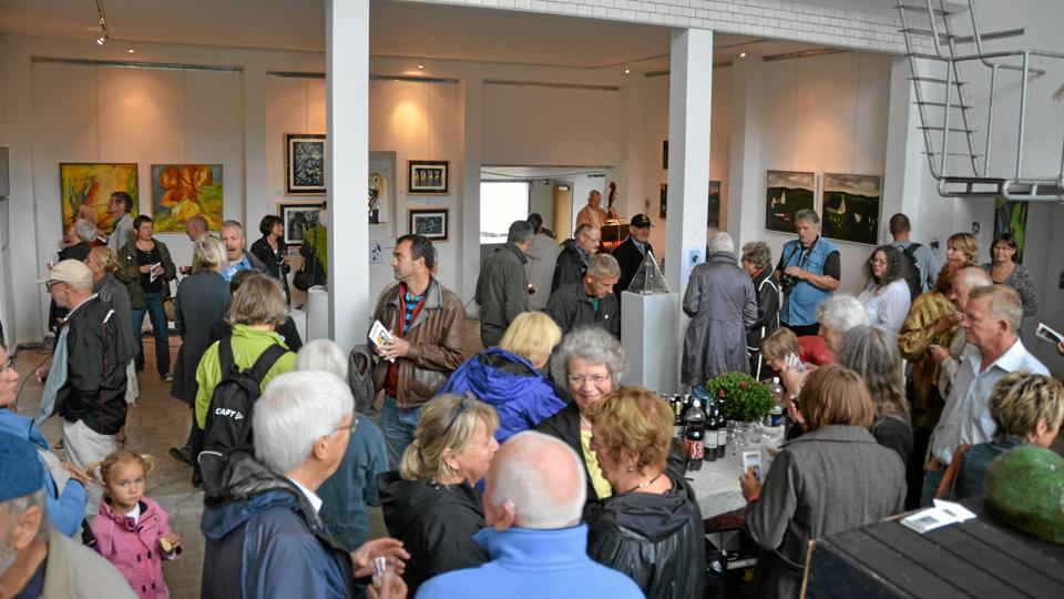 Katrineholm Mejeri i St. Brøndum fik i løbet af weekenden besøgt af godt 300 kunstinteresserede. Privatfoto