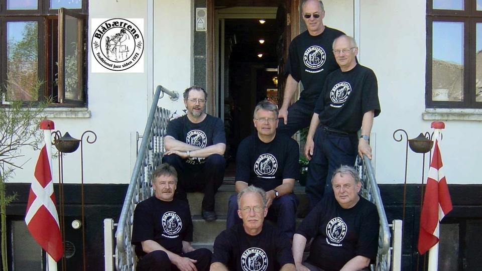 Blåbærrene blev stiftet i 1972 og er ved at være modne nu. De spiller jazz i teltet på Store Torv til sankthans. Arkivfoto