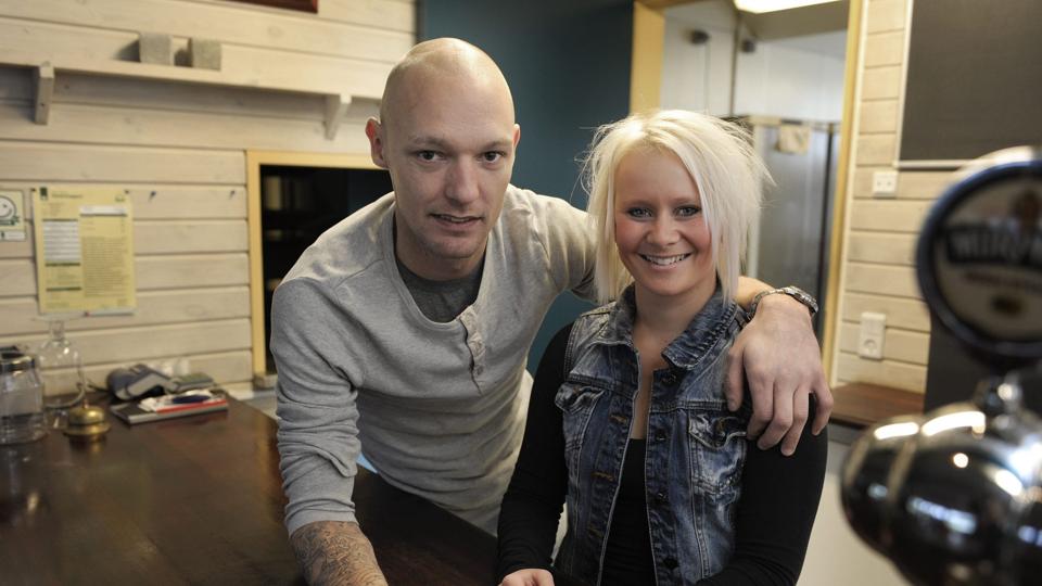 Peter Fruergaard skal drive Café Bogey i fællesskab med sin samlever Pernille Jensen. Foto: Michael Bygballe <i>Michael Bygballe</i>