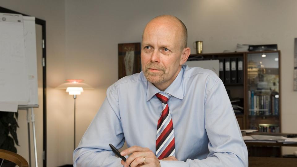 Direktør for MAN Diesel & Turbo i Frederikshavn Poul Knudsgaard betegner ordren å vigtig for byen på lang sigt. <i>Pressefotograf Carl Th. Poulsen</i>