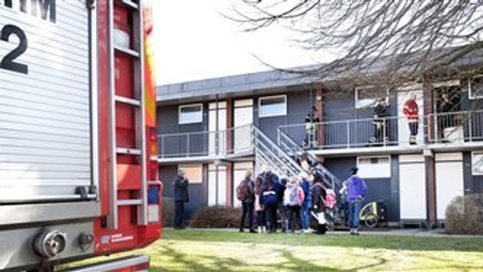 Brand i Nørresundby. Foto: Torben Hansen