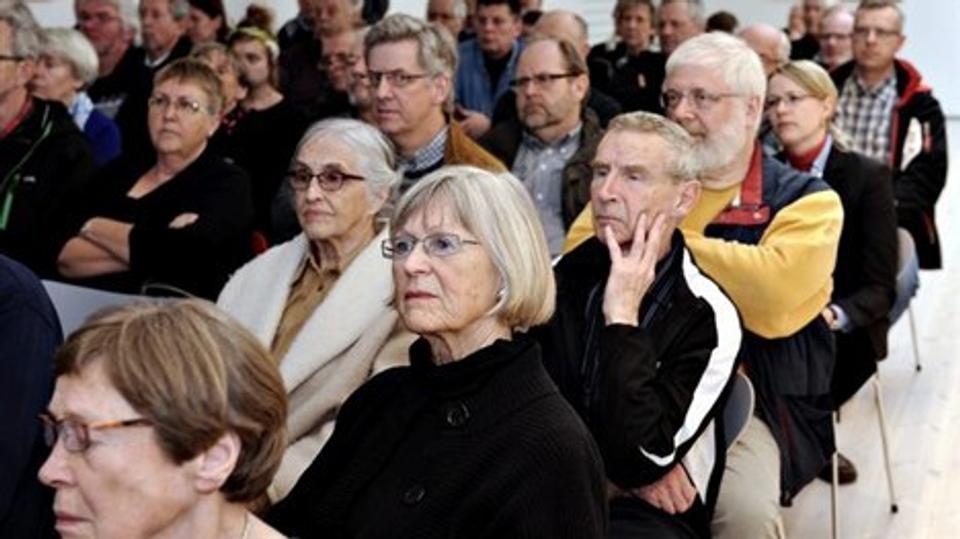 Borgmester Arne Boelt opfordrede kritikerne af det nye råd til at gøre indsigelser mod lokalplanen, som eri høring til 4. april.Foto: Bent Bach
