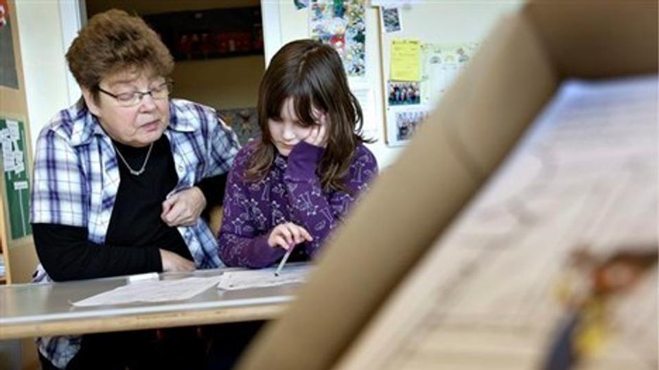 Både på Fjerritslev Skole og Ørebroskolen (billedet) er lektiecafeen populær. Røde Kors vil kæmpe for at bevare dem. Arkivfoto