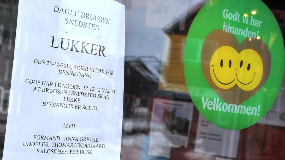Coop Danmarks ejendom i Snedsted er købt af Poul Sørensen i Svankjær. Foto: Ole Iversen