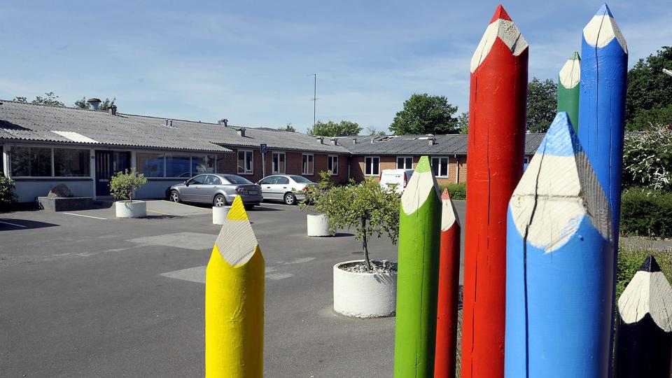 Skolebestyrelsen ved Tilsted Skole arbejder for at få en hal i tilknytning til skolen. Arkivfoto <i>Peter Mørk</i>