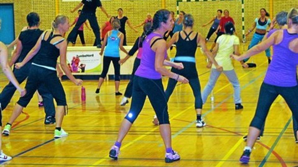 Der bliver mulighed for at danse zumba i Brønderslev Hallerne. Privatfoto