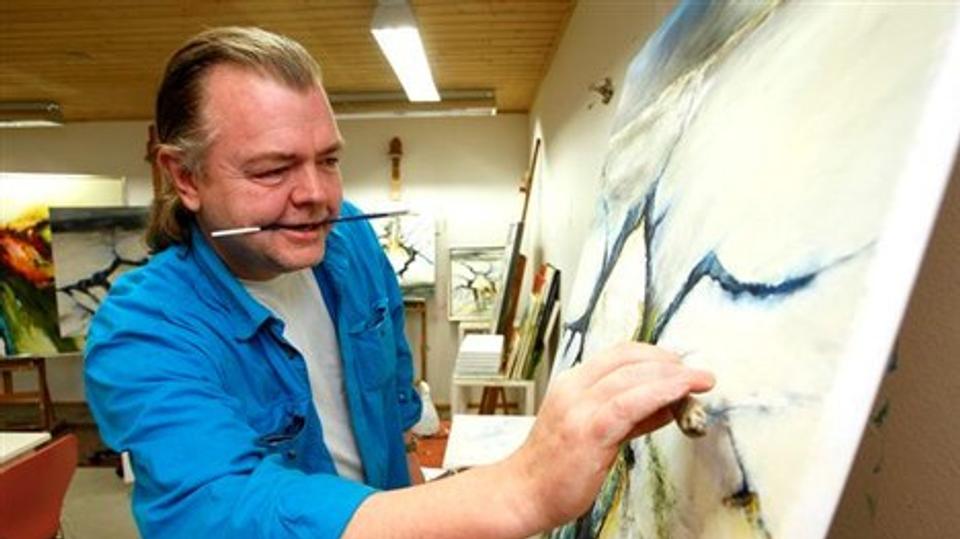 Kunstneren Bo Johansen åbner sit atelier ved Tversted i Kunstugen. Arkivfoto: Kurt Bering