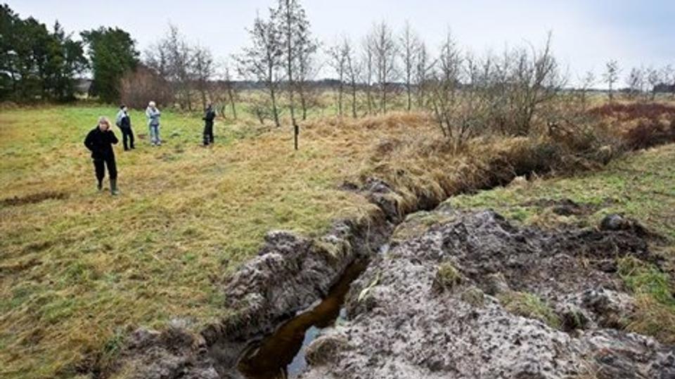 Utraditionelle midler er taget i brug for at stoppe rytterne - bl. a. ved at grave en grøft tværs over den omstridte sti.Arkivfoto: Peter Broen