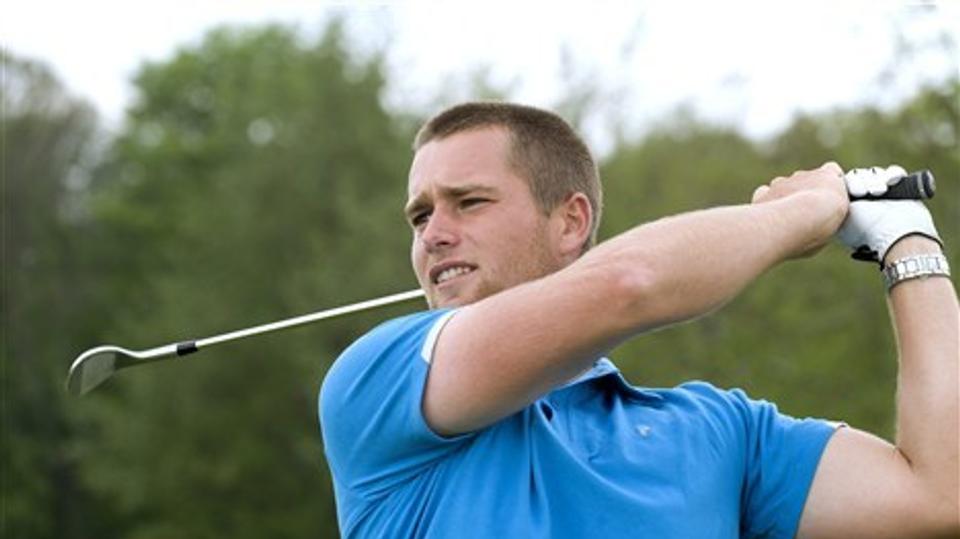 Lucas Bjerregaard tabte efter omspil, da han røg i vandet ved Rømø. Arkivfoto: Hans Ravn