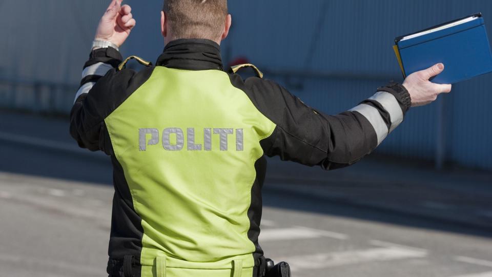 Politiet havde rygende travlt på Hjallerup Marked i år. Arkivfoto <i>Foto: Henrik Bo</i>