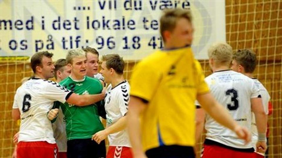 Sidste weekend hentede Nordthy ikke mindst på grund af storspil af målmanden Martin Jensen en sejr over Nors, og i denne weekend står de hvidblusede med en god chance for at følge med Nors op i 3. division. Arkivfoto: Peter Mørk