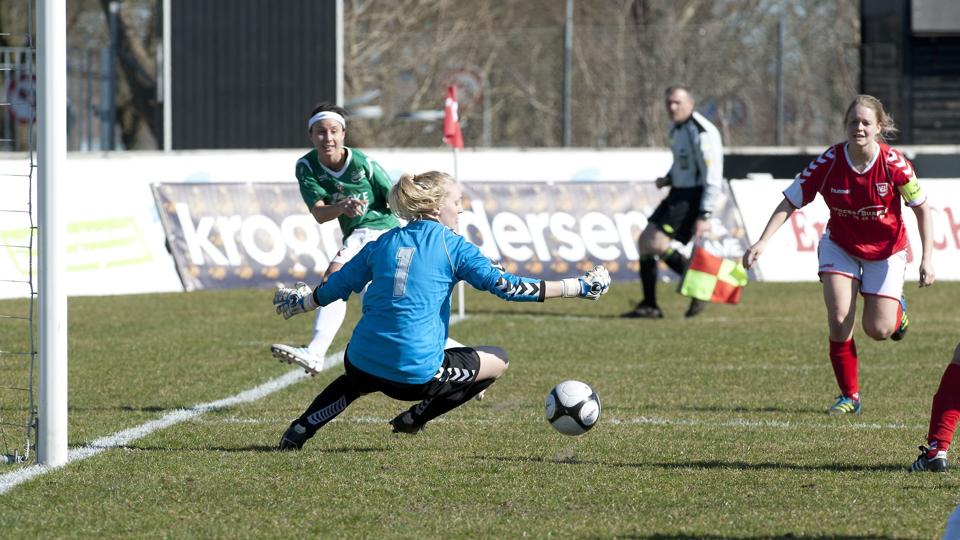 En scoring langt inde i overtiden ødelagde lørdagen for Fortuna Hjørring. Foto: Hans Ravn <i>Hans Ravn</i>