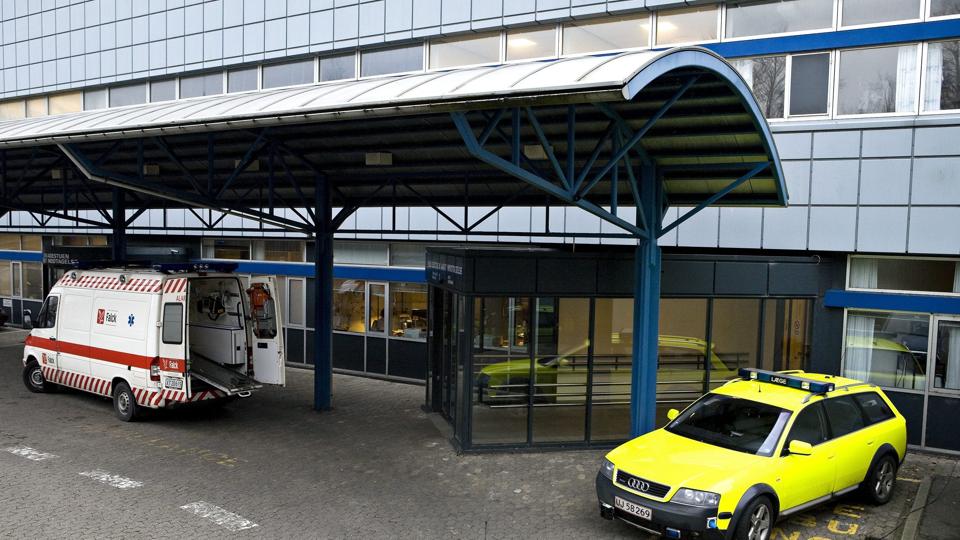 Skadesmodtagelse på Aalborg Sygehus Syd på Hobrovej i Aalborg. Foto: Henrik Bo <i>Pressefotograf Henrik Bo</i>