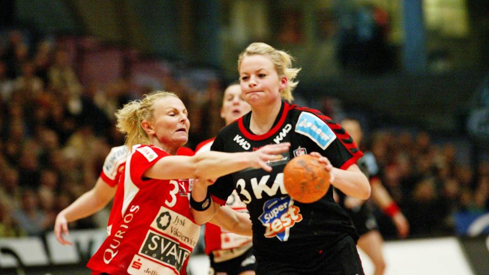 Sandra Kjær var en af de Aalborg DH-spillere, der gjorde sig bemærket i kampen mod svenske Spårvägen.Arkivfoto: Hans Christian Jakobsen <i>Fotojournalist Hans Christian Ja</i>