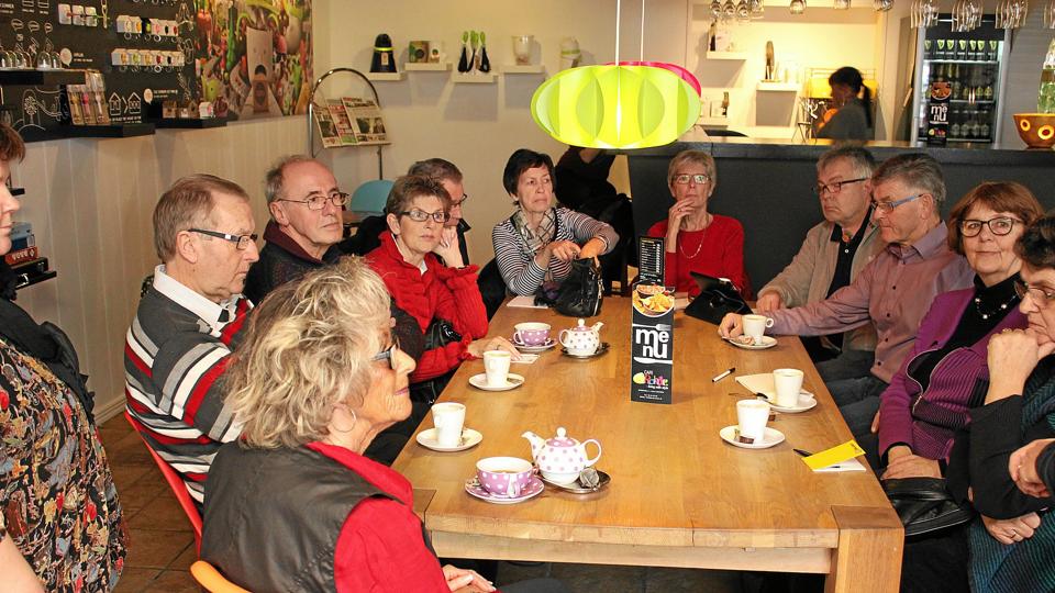 Arrangementet Digital Kaffe gjorde deltagerne lidt mere trygge ved den digitale fremtid. Foto: Flemming Dahl Jensen <i>Flemming Dahl Jensen</i>