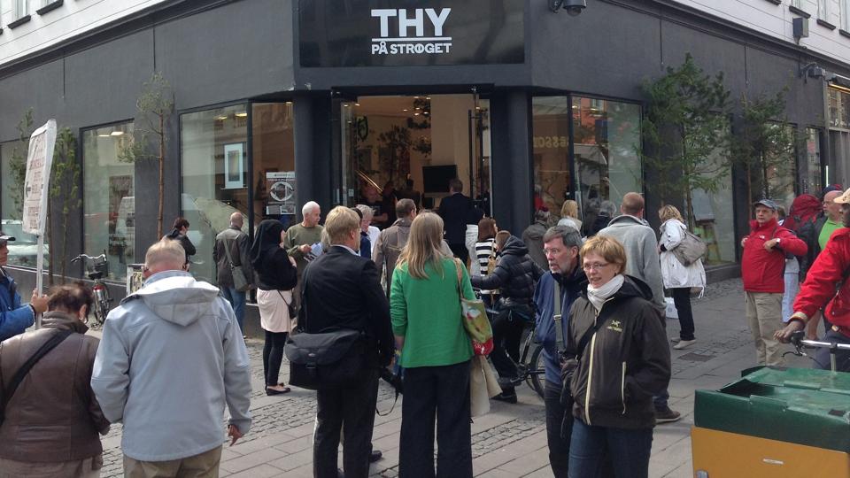 Lige i øjet. Thy på Strøget... Foto: Carsten Hougaard