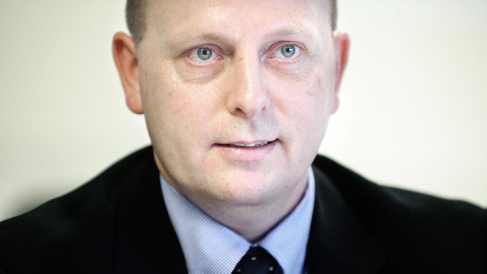 Erhvervschef Torben Ladefoged holder grundlovstalen. Arkivfoto