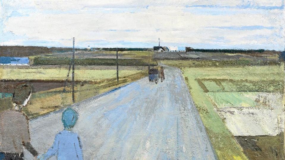 Svend Engelunds ”Landskab” fra 1944 vender hjem til Vrå og Kunstbygningen.