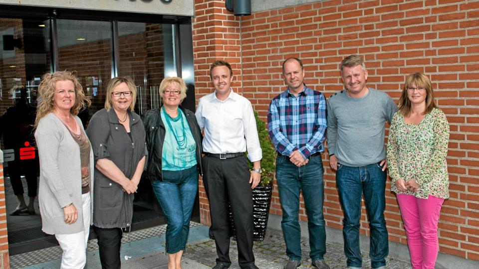 Handelsstandsforeningens ny bestyrelse. Foto: Claus Therkildsen