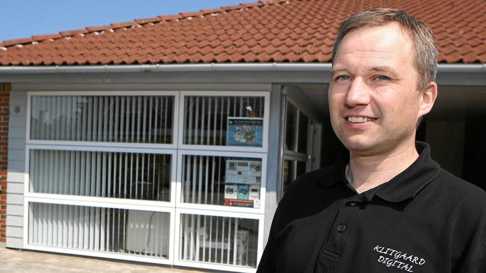 Henrik Klitgaard er flyttet i nye lokaler. Foto: Allan Mortensen <i>Allan Mortensen</i>