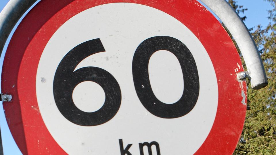 Max. 60 km/t. Det er påbuddet på Strandvejen mellem Hals og Hou. Foto: Allan Mortensen <i>Allan Mortensen</i>