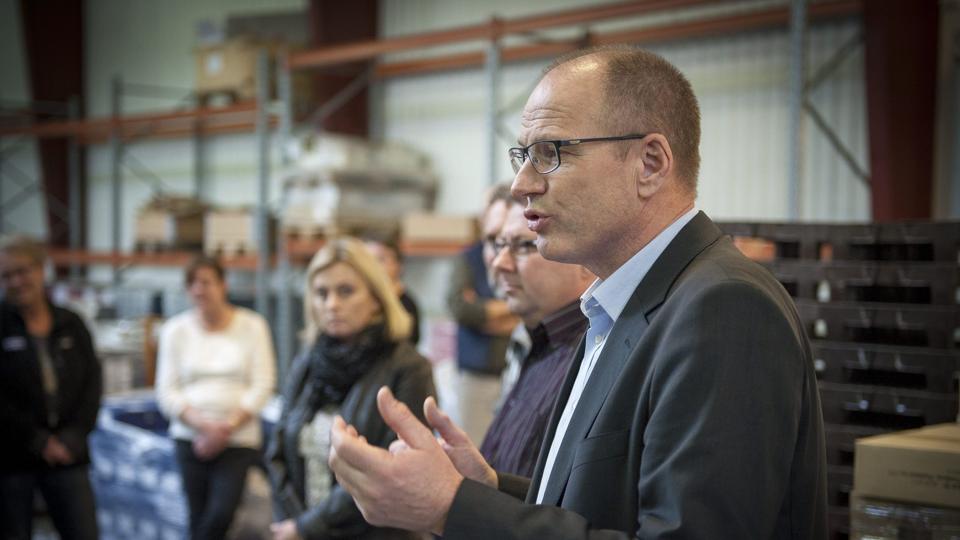 Lars Møller og resten af byrådet tog en fridag fra de politiske skærmydsler for at møde hverdagens praktikere. Arkivfoto: Kim Dahl Hansen <i>Foto Kim Dahl Hansen</i>