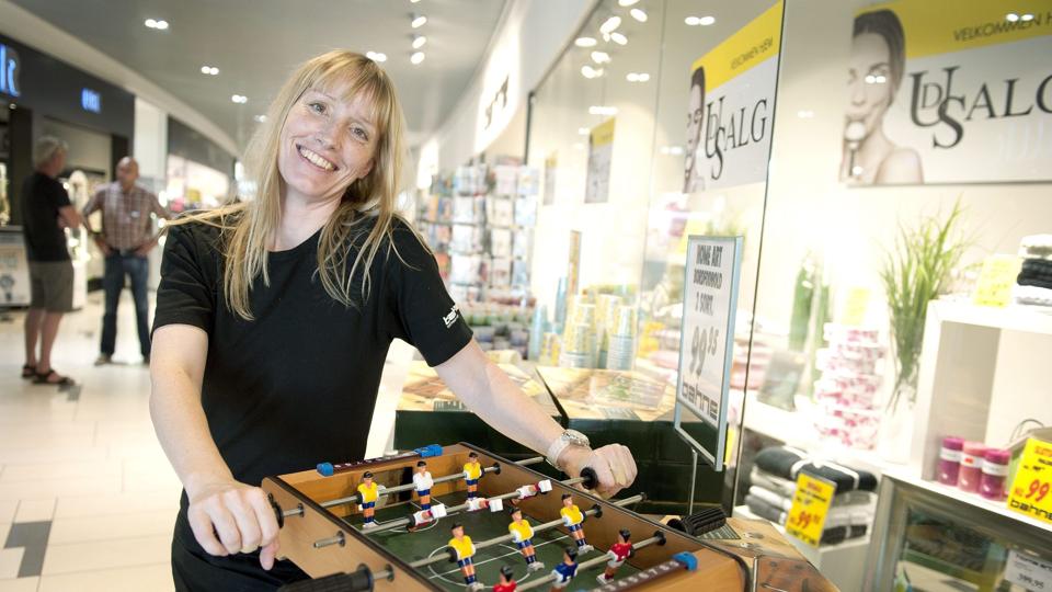 Heidi Abildgaard Sørensen kan smile. Hun har Bahne-kædens bedste butik i Jylland. Foto: Bente Poder <i>Bente Poder</i>