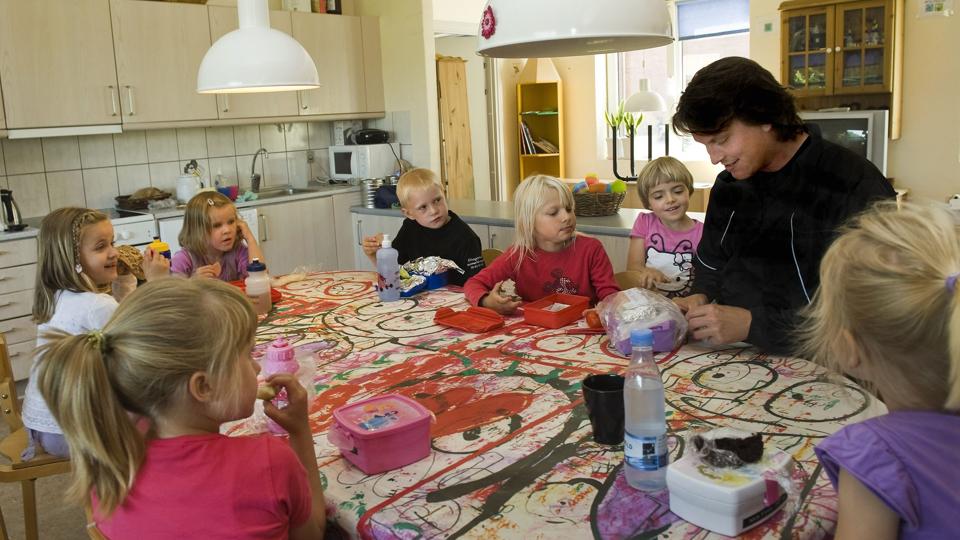 Elever fra Dybvad-området starter i skolen Hørby, men går i SFO i Dybvad. Det
vil politikerne lave om på. Arkivfoto: Carl Th. Poulsen <i>Carl Th. Poulsen</i>