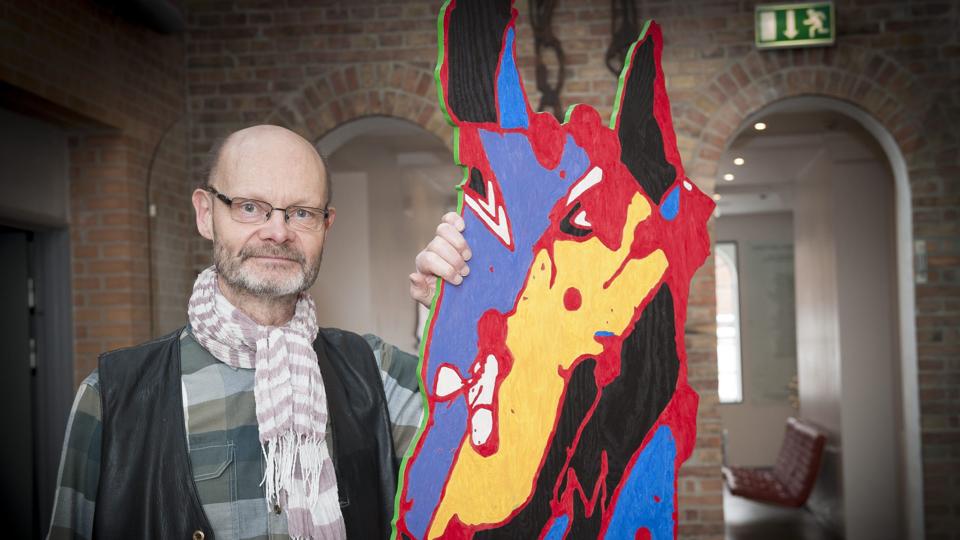 Billedkunstneren Søren Bjælde udstiller på Vendsyssel Kunstmuseum. Foto: Kim Dahl Hansen <i>Foto Kim Dahl Hansen</i>