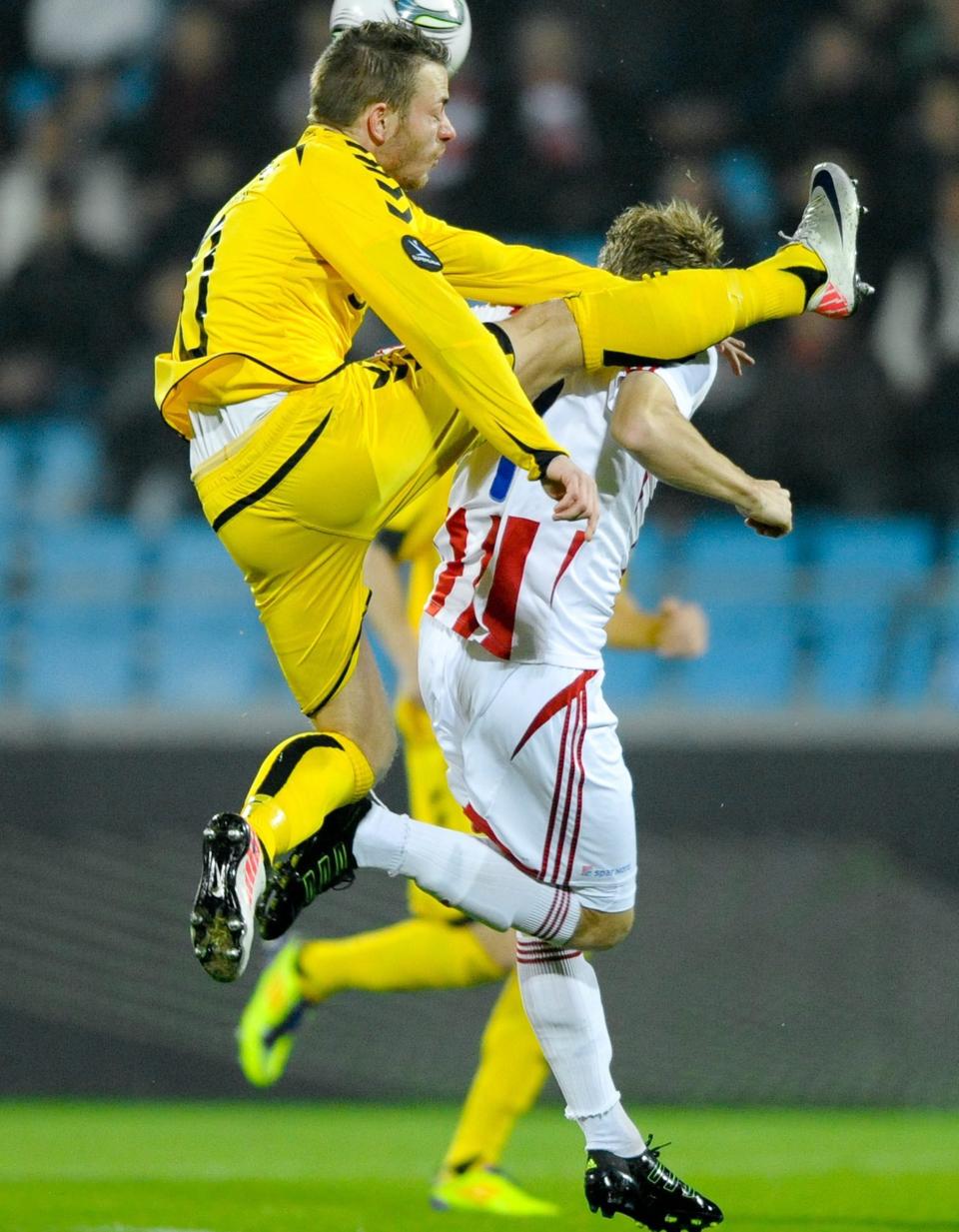 Martin Spelmann var rasende på sit hold efter kampen i Horsens. Foto Claus Søndberg