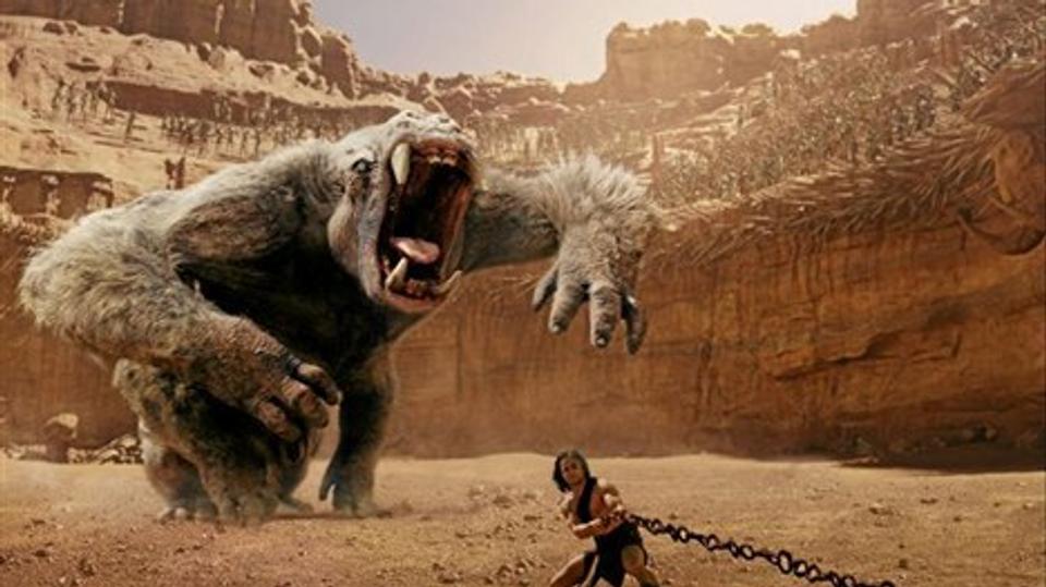 John Carter skal kæmpe imod grimme, hæslige, farlige rumuhyrer.