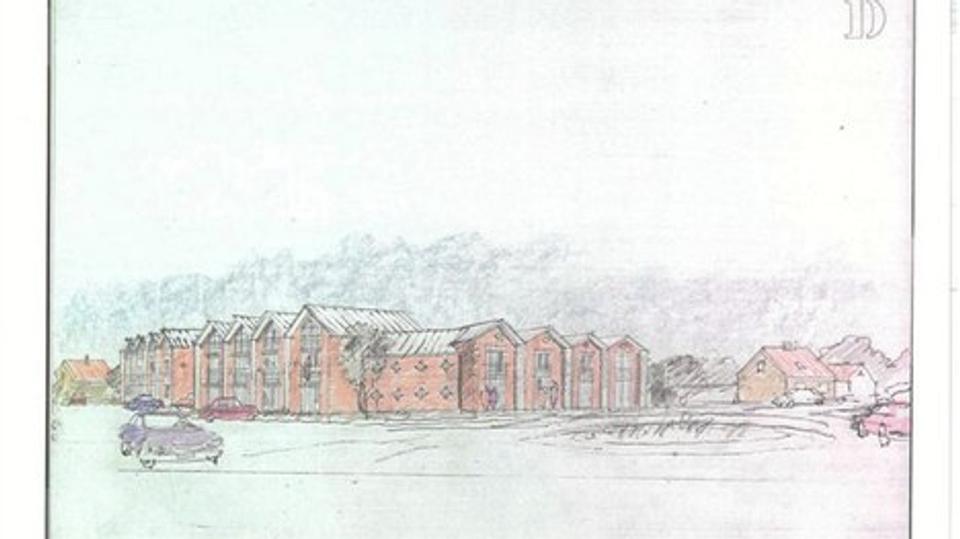 Lillestrand - seneste projektforslag. Ill. ArkiNord