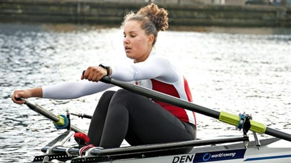 Anne Dsane Andersen, 19-årig Ægir-roer, kan indløse billet til OL i London tirsdag hen under aften i Luzern i Schweiz.
Foto: Claus Søndberg