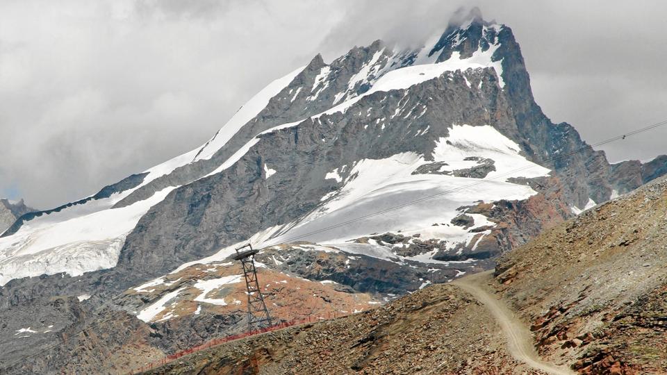 Ulykken skete på det schweiziske bjerg Rimpfischhorn. Foto: Simo Räsänen
