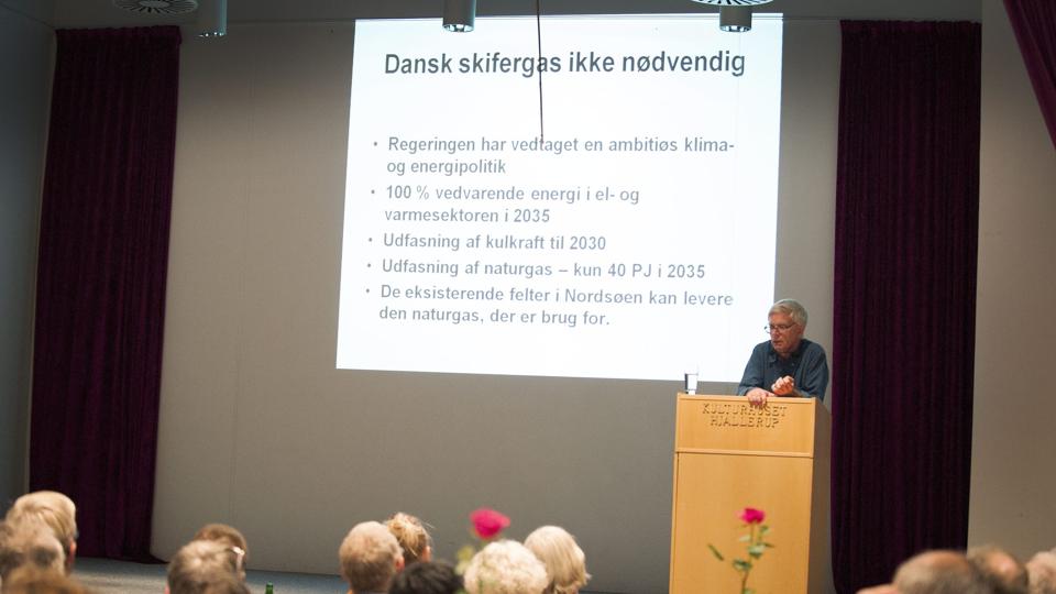 Debatten om skifergas eller ej har raset. Her fra borgermødet på Frederikshavn Gymnasium.  Arkivfoto Bente Poder <i>Bente Poder</i>