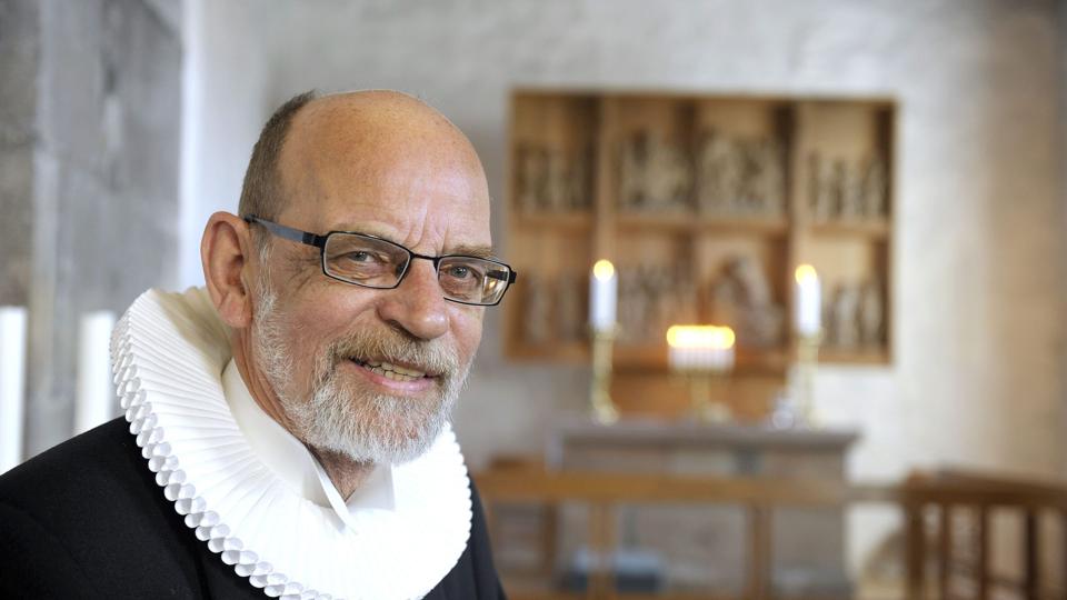 Forhenværende provst - Ole Skovgaard Sørensen - vil sammen med sin hustru Ketty være vært juleaften i Sognegården. Arkivfoto <i>Hans Ravn</i>
