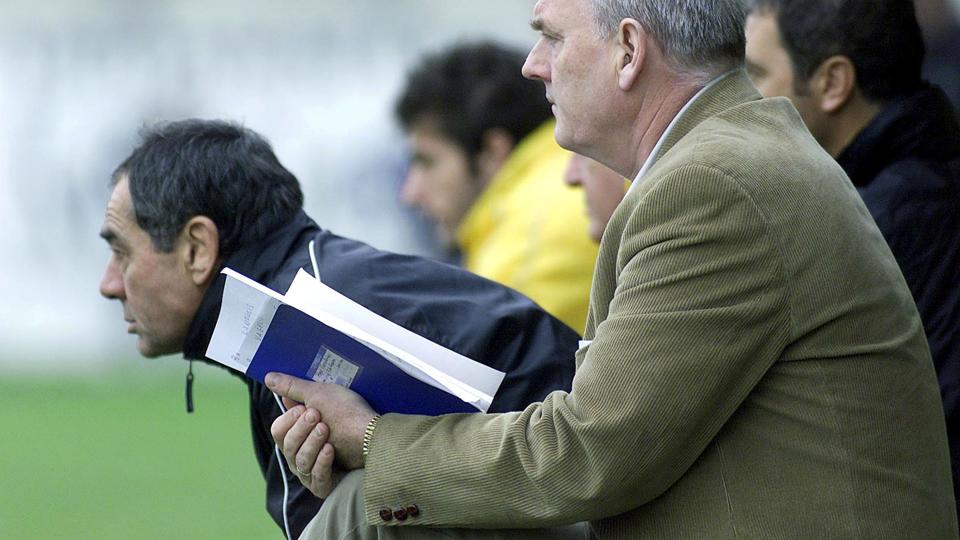 Ole Skouboe, mens han virkede som cheftræner for Aris Thessaloniki.