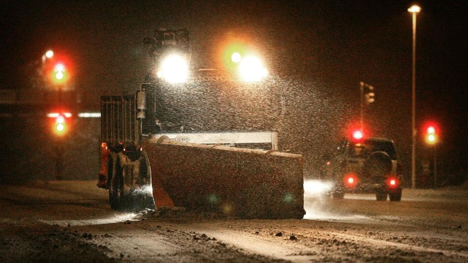 Snefaldet har været pænt i nattens løb. Arkivfoto <i>Pressefotograf Claus Søndberg</i>