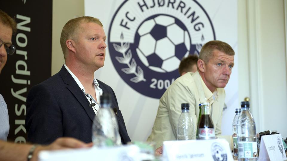 Søren Kusk og Jacob Krüger er blevet enige om at sætte en ny transfer på stand-by. Foto: Hans Ravn <i>Hans Ravn</i>
