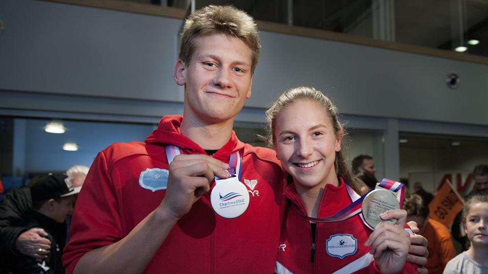 Viktor B. Bromer sluttede de danske mesterskaber på kortbane af med yderligere to guldmedaljer. Foto: Torben Hansen <i>Foto: Torben Hansen</i>