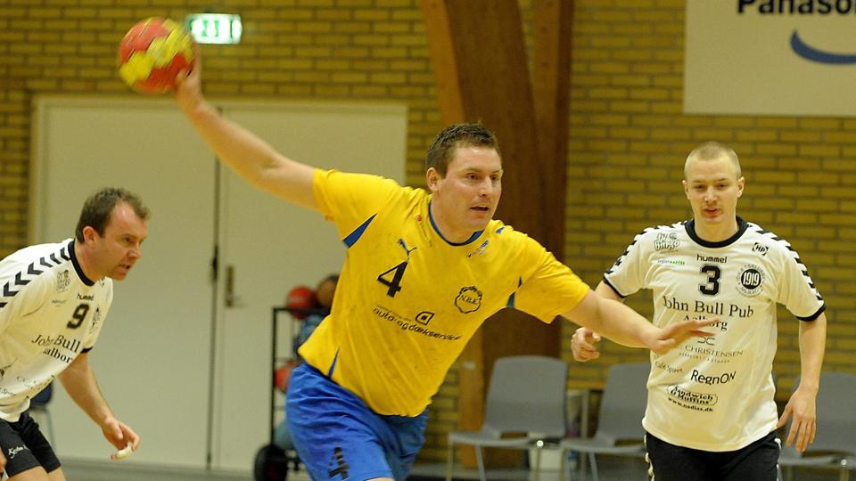 Med syv mål blev stregspilleren Anders Frederiksen topscorer for Nors i kampen mod topholdet fra Nøvling. Foto: Peter Mørk <i>Foto: Peter Mørk</i>