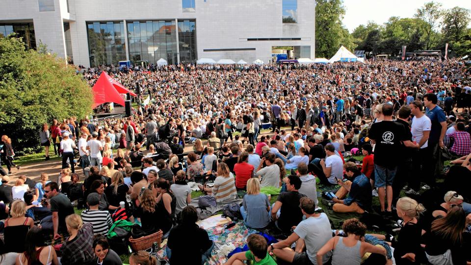 I Aarhus og København er der taget godt imod tilbuddet om en gratis éndagsfestival. Privatfoto