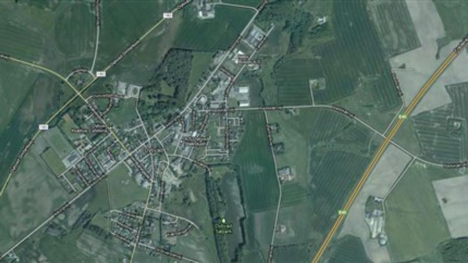 Ulykken skete på Aalborgvej i Dybvad. Foto: Google