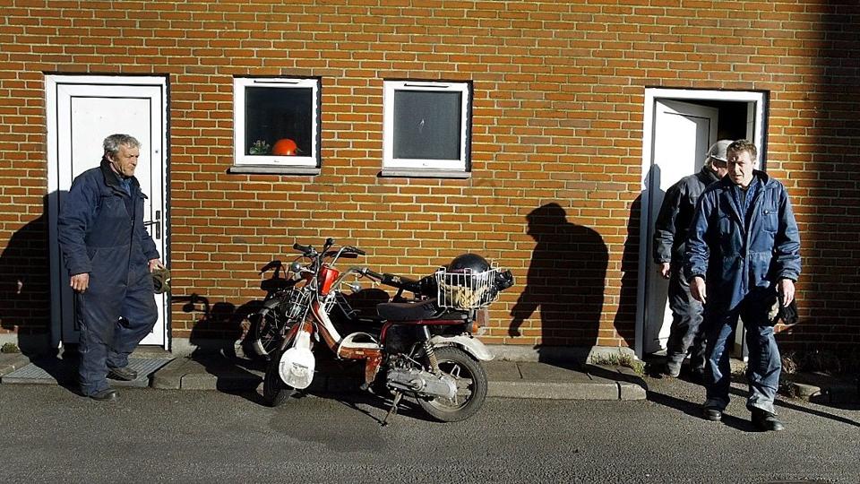 Havnearbejderne på Aalborg Havn gik torsdag eftermiddag i en kort sympatistrejke. Arkivfoto <i>Pressefotograf Grete Dahl</i>