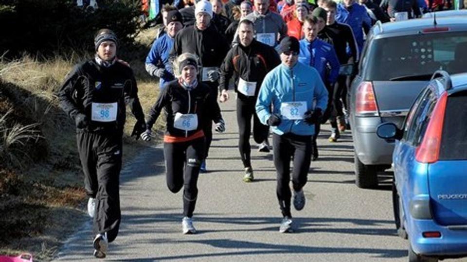 Thy Trial Marathon er en af nyhederne i Thy Race-pakken. Løbet blev afviklet 26. februar for første gang med 430 deltagere fordelt på tre strækninger, en hel og en halv maraton og et 11 kilometer løb. Foto: Peter Mørk