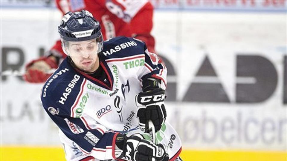 Jakub Rumpel og White Hawks skal til at score mål, hvis de ikke vil på tidlig ferie. Foto: Torben Hansen