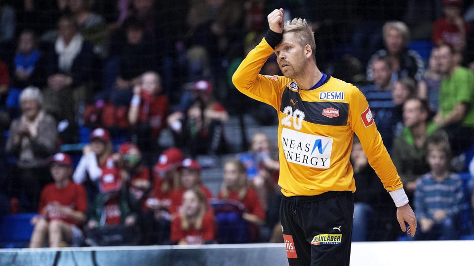 JOhan Sjöstrand er tilbage for Aalborg Håndbold på fredag. Foto Lars Pauli <i>Lars Pauli</i>