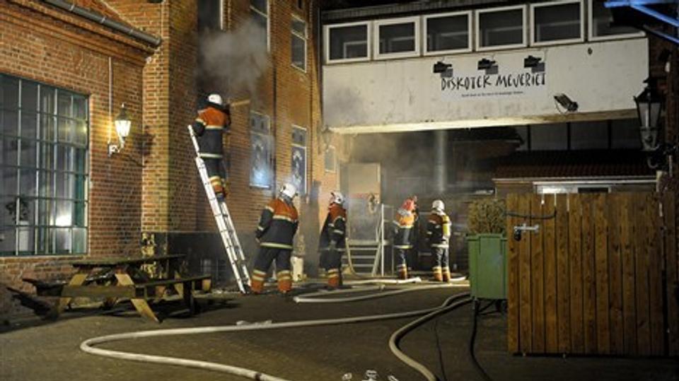 Mejeriet udbrændte delvist. Foto: Peter Mørk